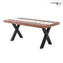 Akira 6 Seater Dining Table with Marble 5.webp