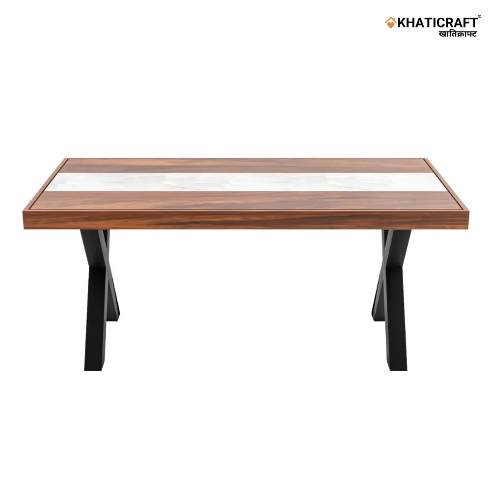Akira 6 Seater Dining Table with Marble 3.webp