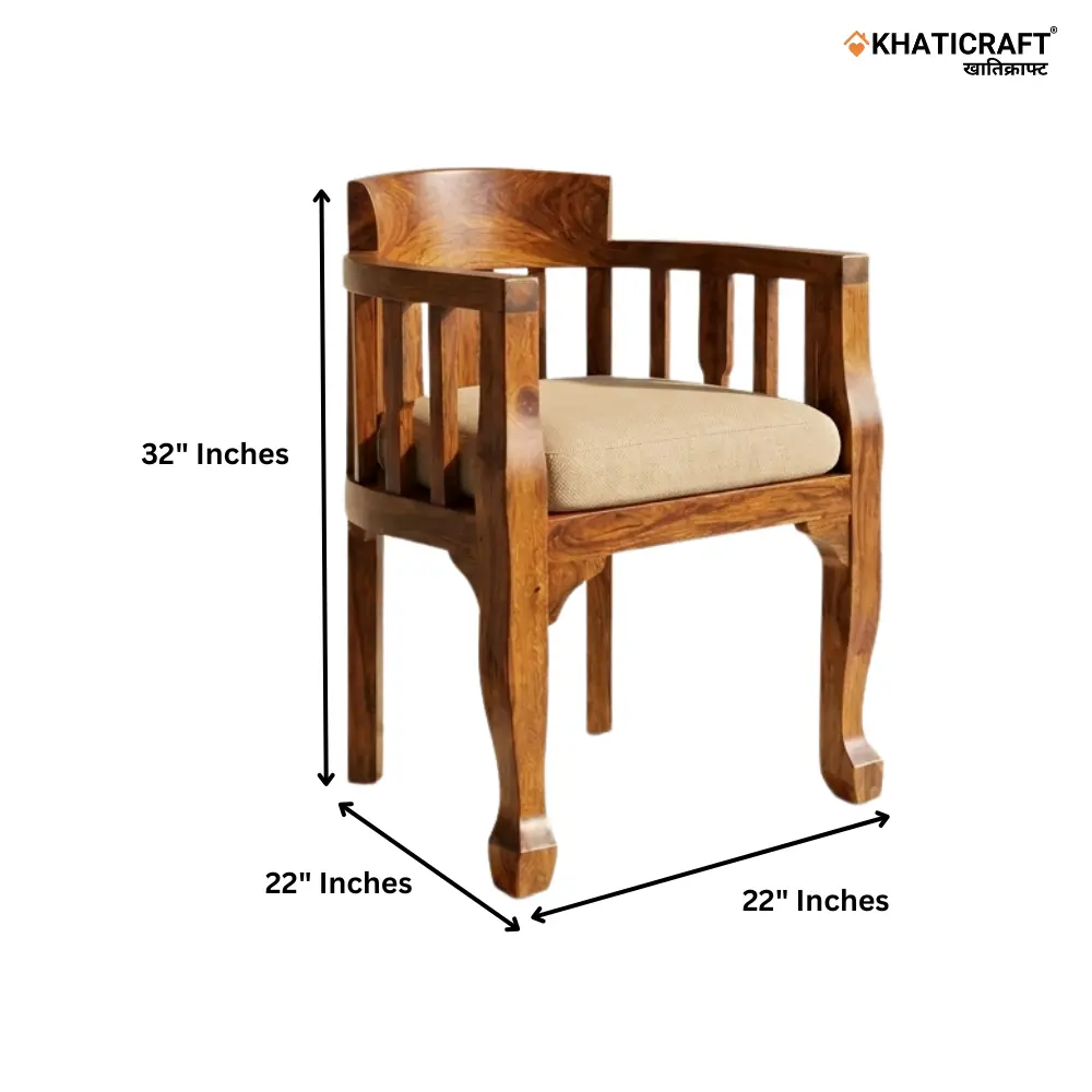 Usha Armrest Chair with Cushion 8.webp