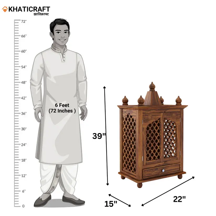 Ira Solid Wood Sheesham Temple-7.webp