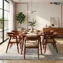 Vetra Kian 6 Seater Dining set-front look '.webp