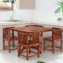 Sara 4 Seater Solid Wood Sheesham Dining Set