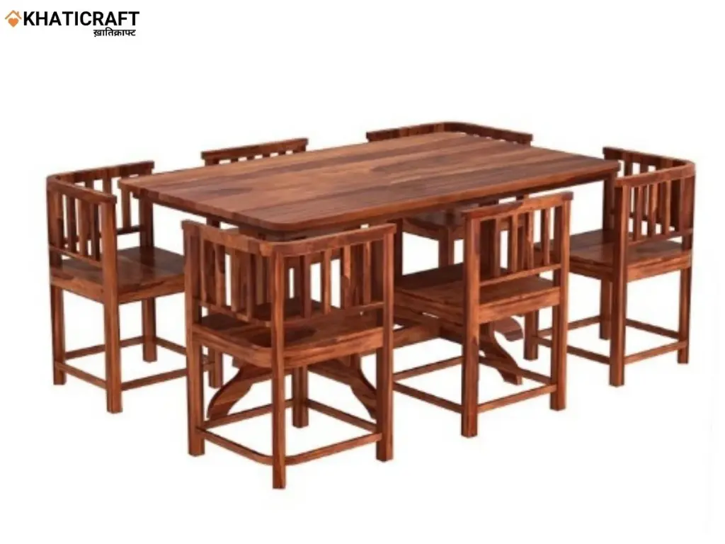 Sara 6 Seater Solid Wood Sheesham Dining Set