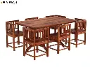 Sara 6 Seater Solid Wood Sheesham Dining Set