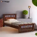 Neel Solid Wood Single Bed