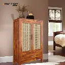 Ziya Bookshelf with Rattan