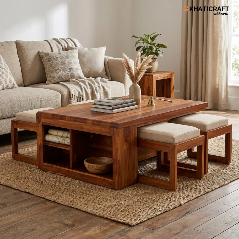 Kavya Nested Coffee Table Set of 5(1+4)