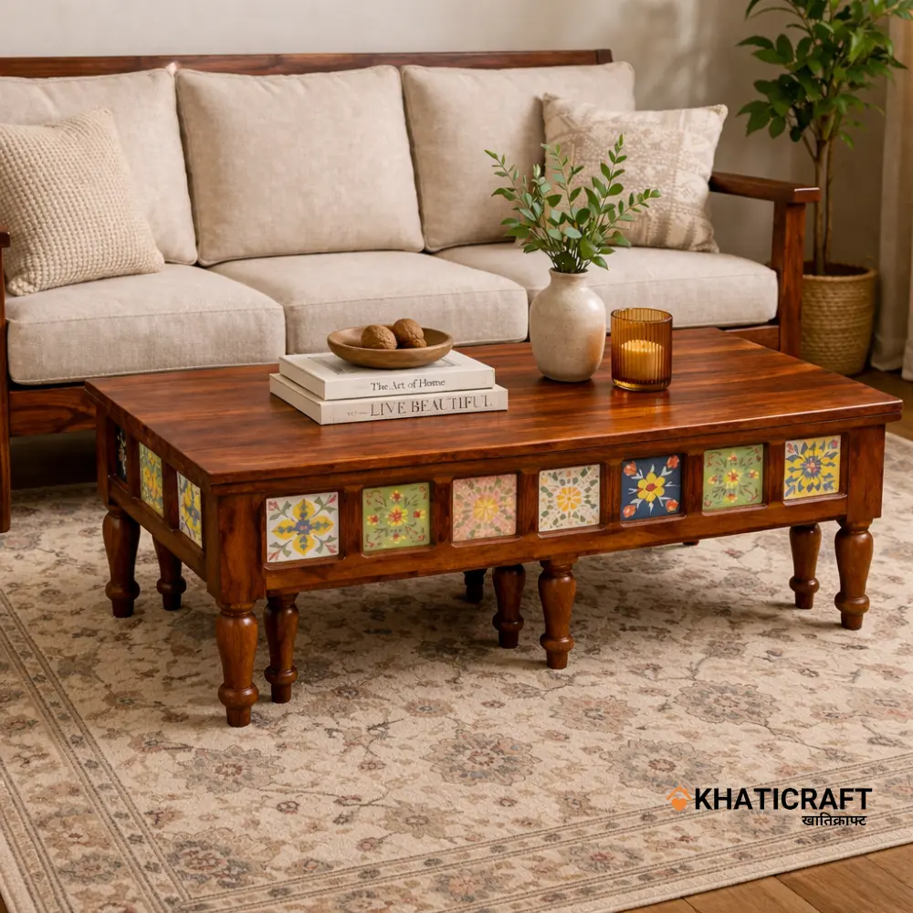 Chitra Nested Coffee Table Set of 3(1+2)