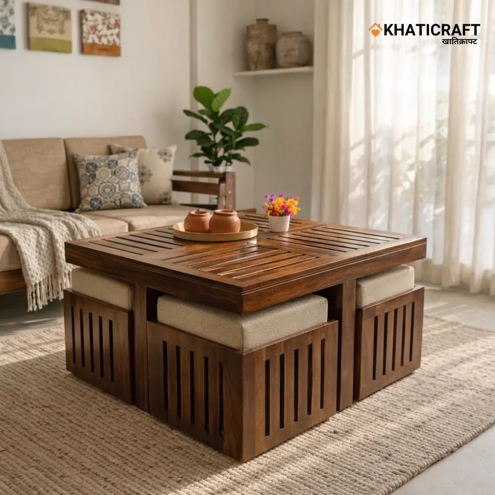 Dhara Nested Coffee Table Set of 5(1+4)