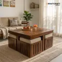 Dhara Nested Coffee Table Set of 5(1+4)