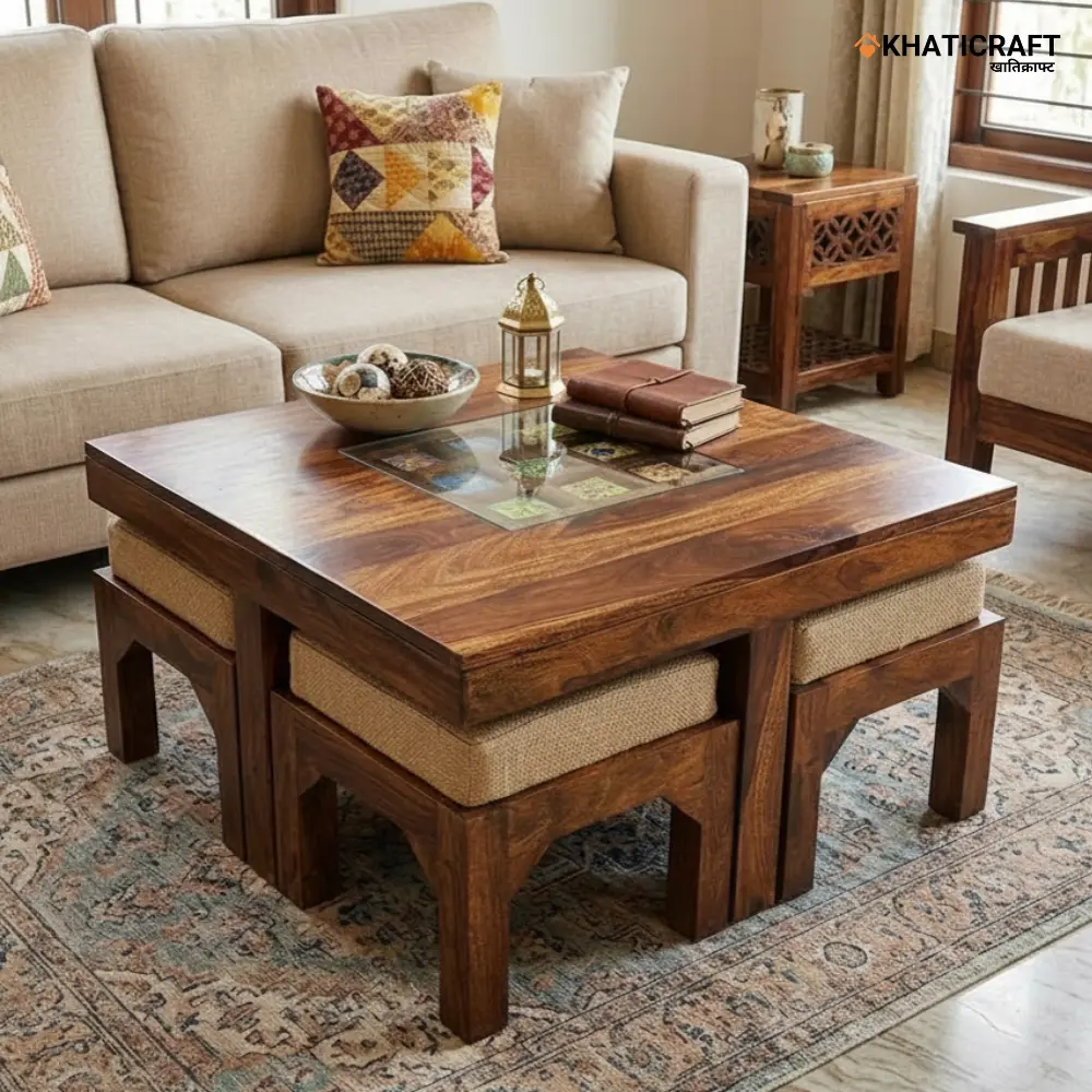 Chitra Nested Coffee Table Set of 5(1+4)