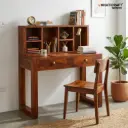 Arya II Study Table with Hina Wallshelf