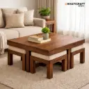 Sara Cushion Top Nested Coffee Table Set of 5(1+4)