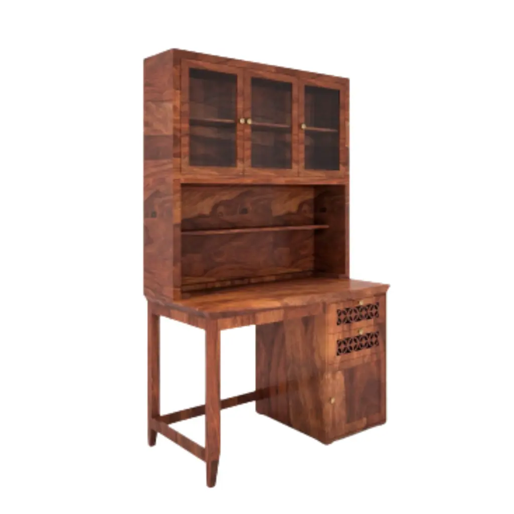 Mira Study Table with Bookshelf