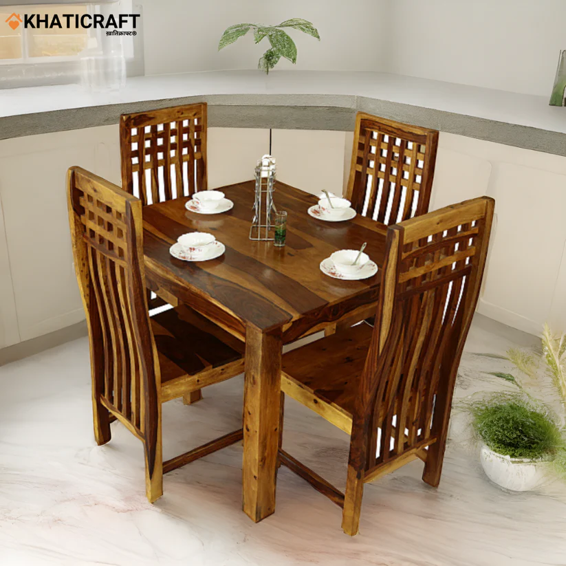 Hina Chavi 4 Seater Solid Wood Sheesham Dining Set