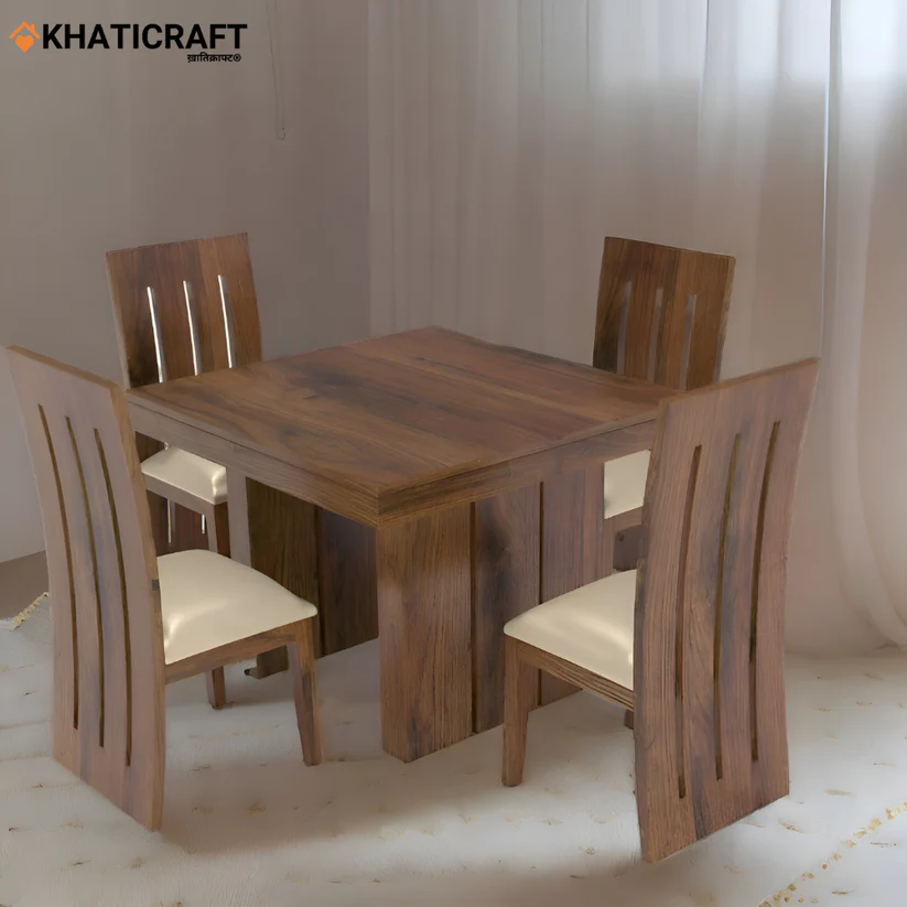 Hola Hana 4 Seater Solid Wood Sheesham Dining Set