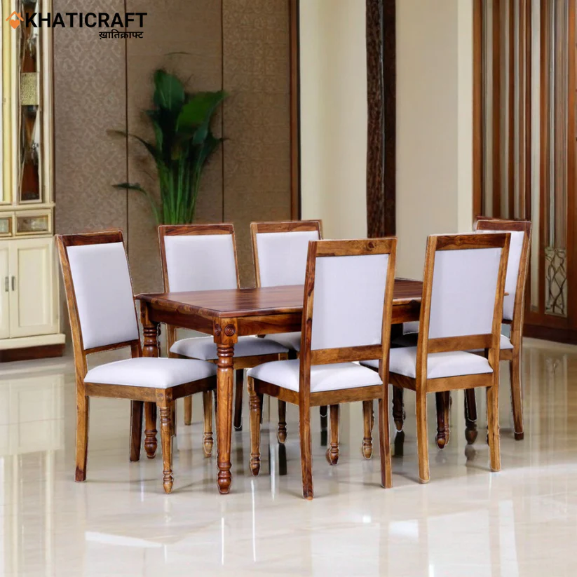 Kavya Kunj 6 Seater Solid Wood Sheesham Dining Set