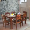 Hina Hima 6 Seater Solid Wood Sheesham Dining Set