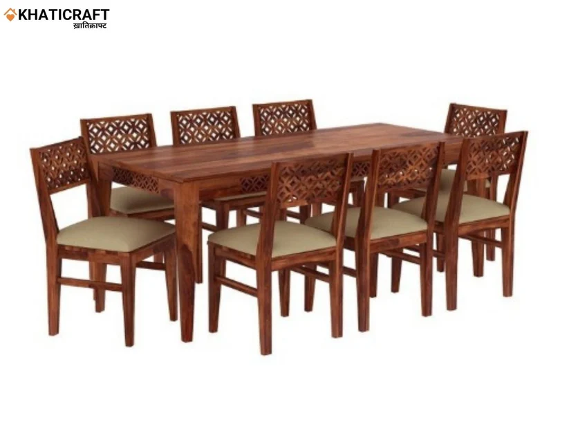 Mira 8 Seater Solid Wood Sheesham Dining Set