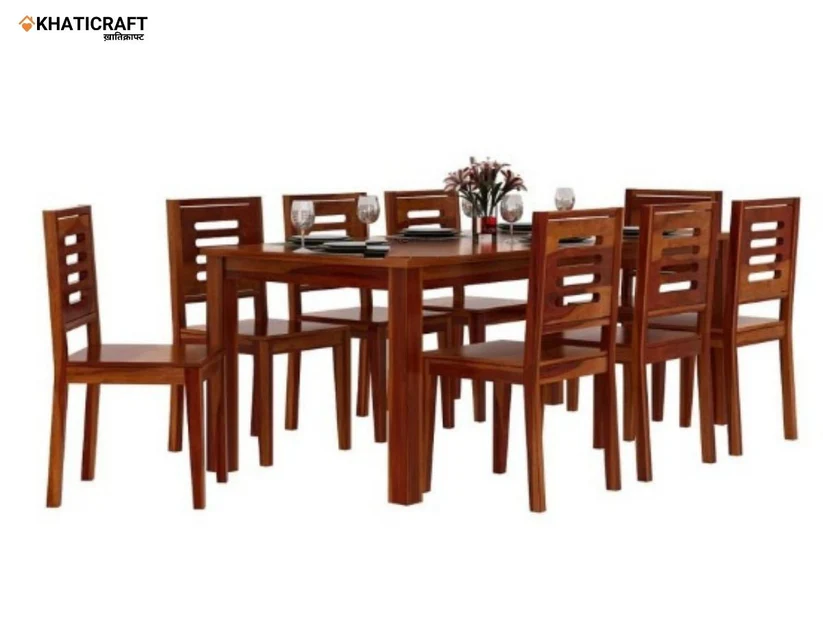 Hina Ulka 8 Seater Solid Wood Sheesham Dining Set