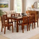 Hina Ulka 8 Seater Solid Wood Sheesham Dining Set
