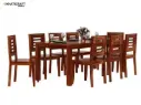 Hina Ulka 8 Seater Solid Wood Sheesham Dining Set