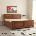 Viraj Solid Wood Bed King Size Box Storage