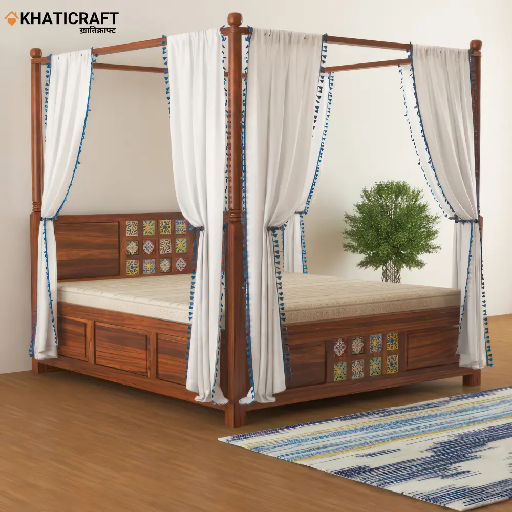 Chitra Poster Bed King Size Box Storage