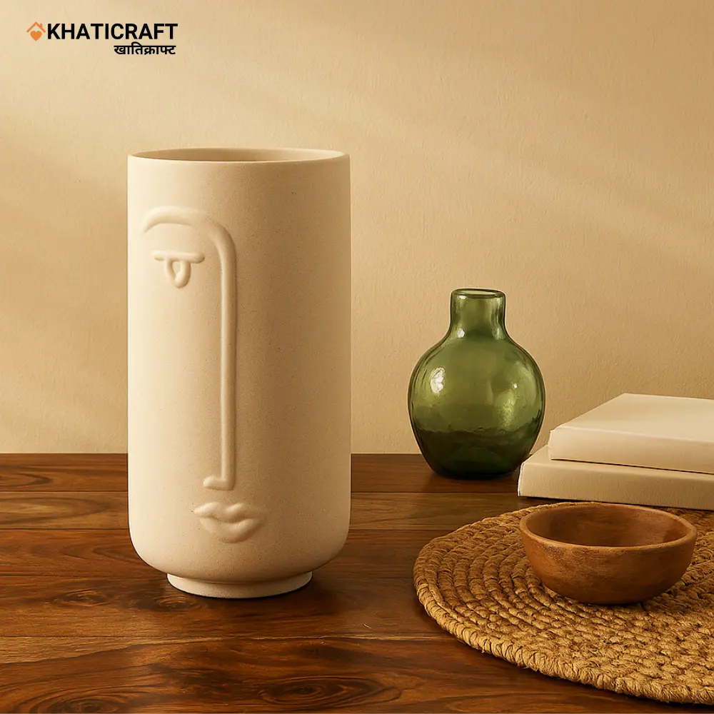Netra Vase (Beige)