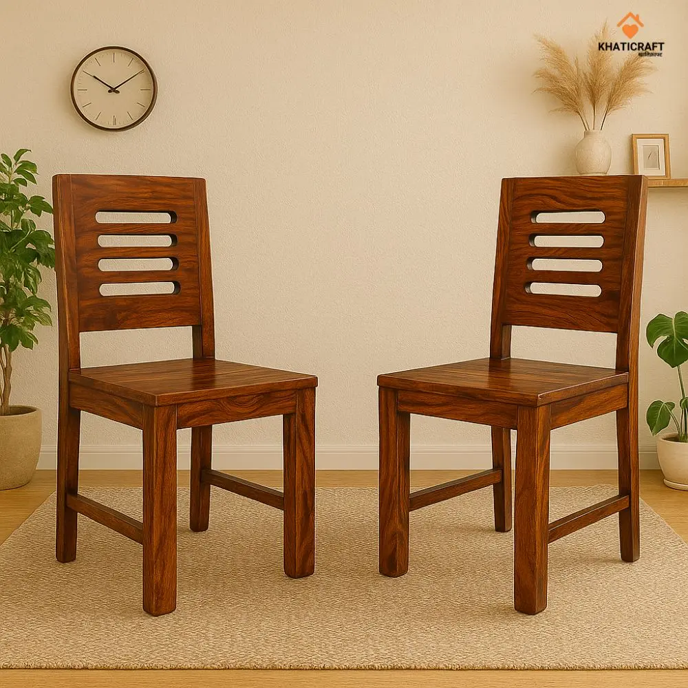 Ulka Sheesham Wood Chairs Set of 2 