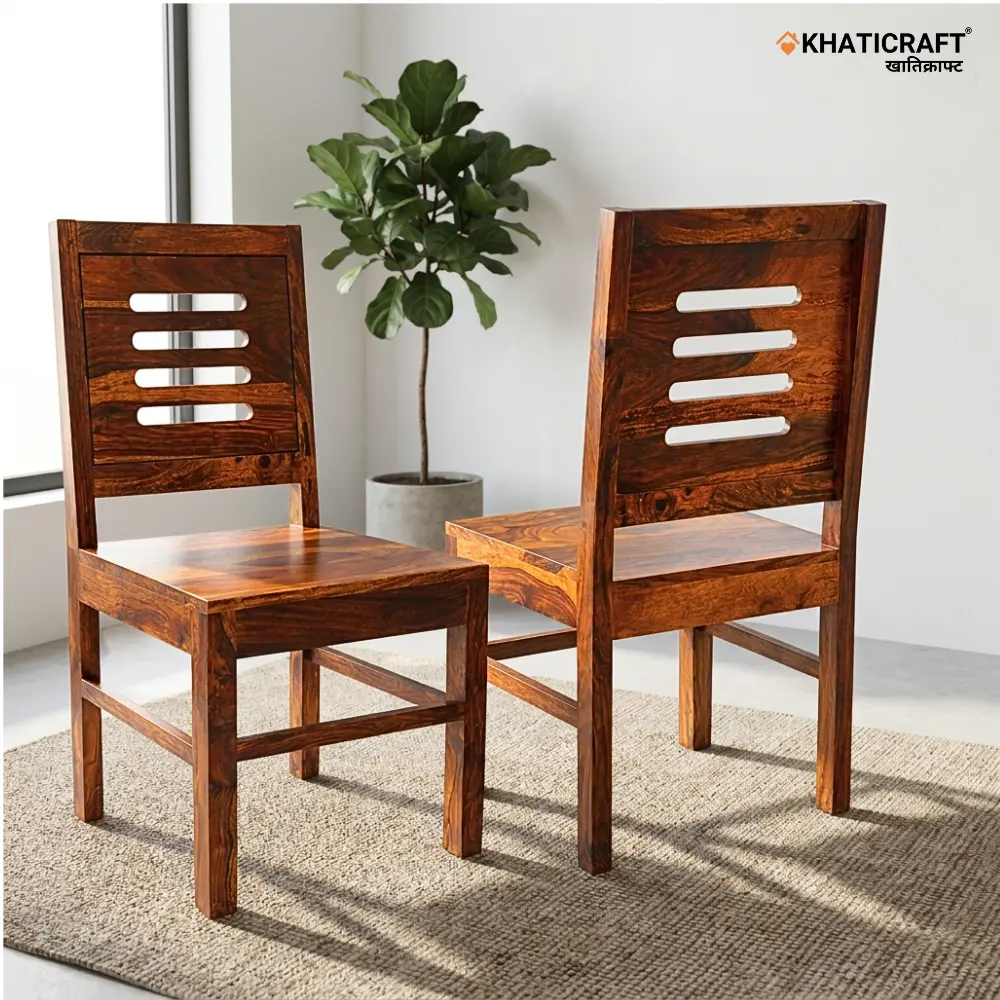 Ulka Sheesham Wood Chairs-Set of 2 