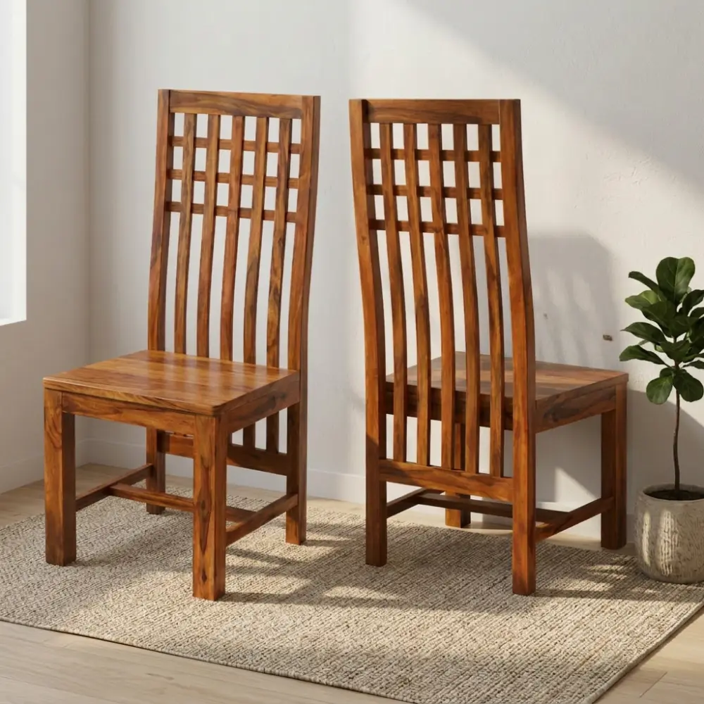 Chavi Sheesham Wood Chairs-Set of 2 