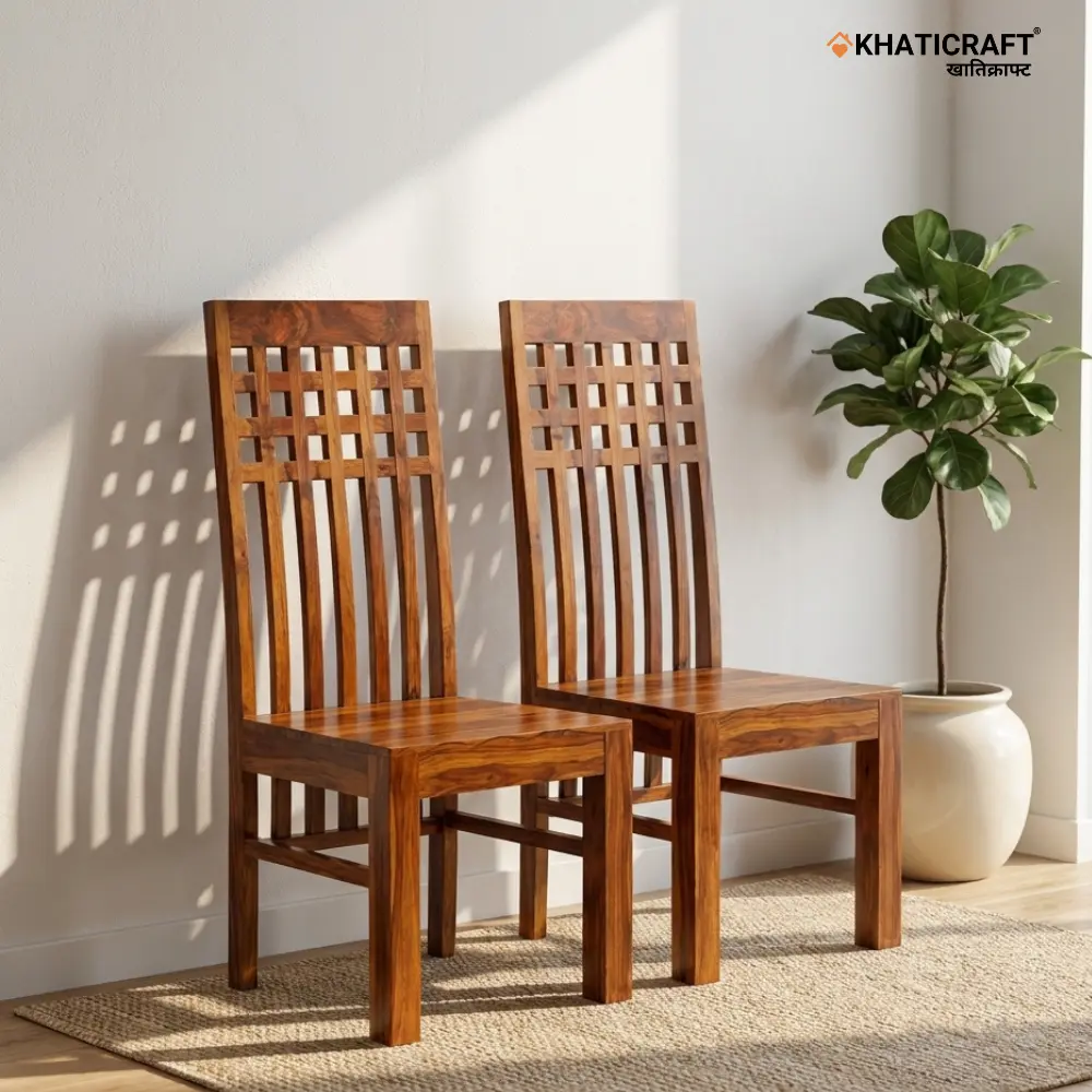 Chavi Sheesham Wood Chairs-Set of 2 