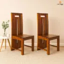 Tika Sheesham Wood Chairs Set of 2