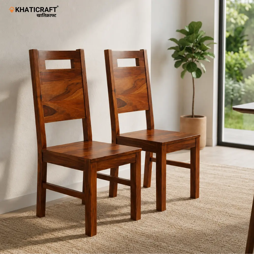 Niru Sheesham Wood Chairs Set of 2 