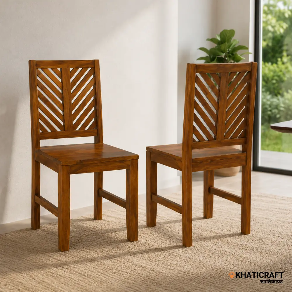 Antara Sheesham Wood Chairs-Set of 2 