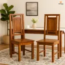 Niwar Sheesham Wood Chairs Set of 2 