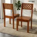 Mira Sheesham Wood Chairs-Set of 2 