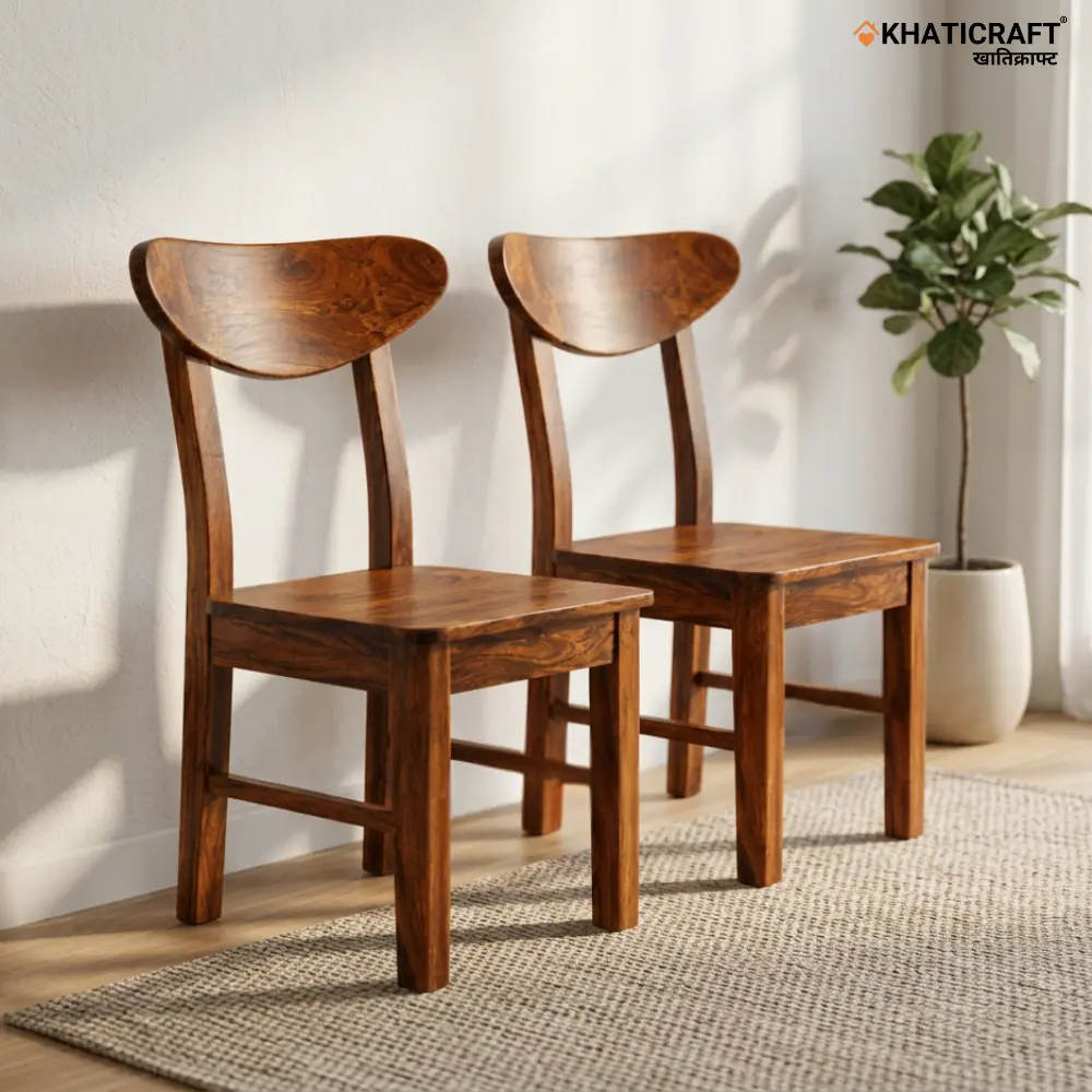 Kian Sheesham Wood Chairs-Set of 2 