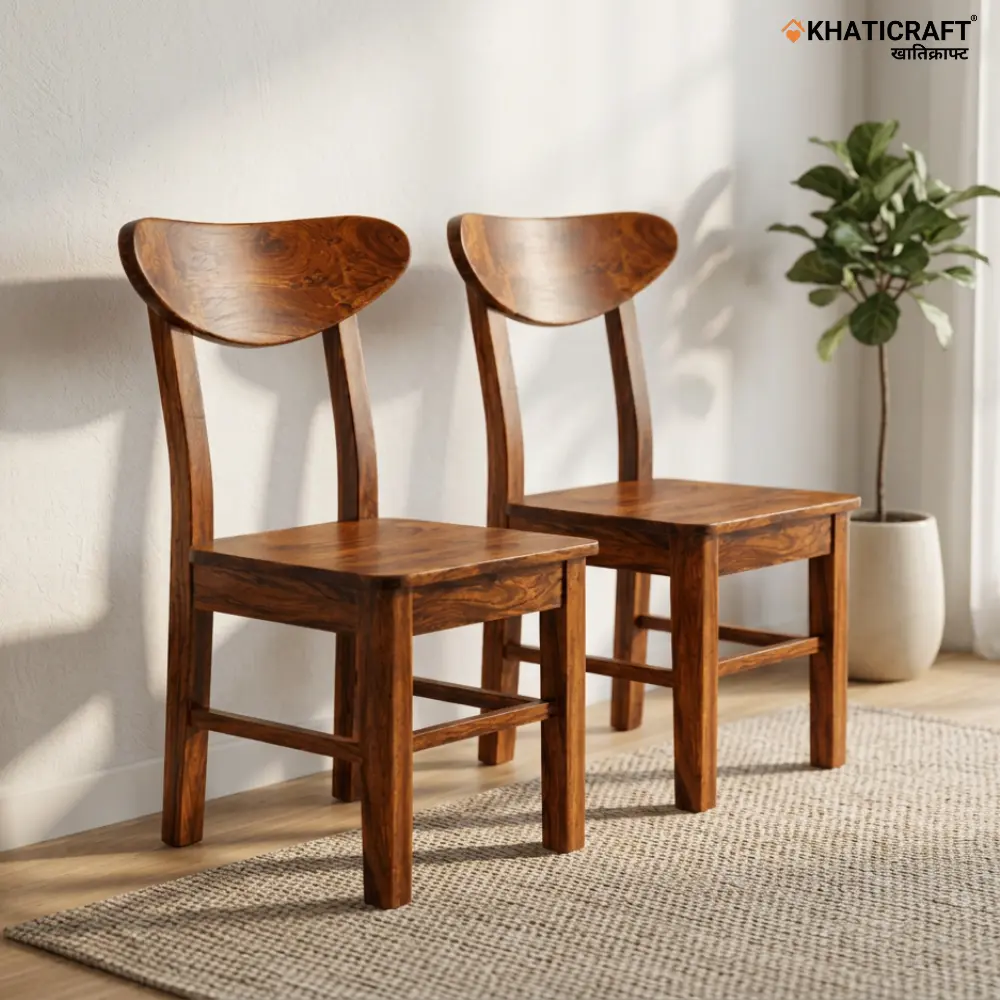 Kian Sheesham Wood Chairs-Set of 2 