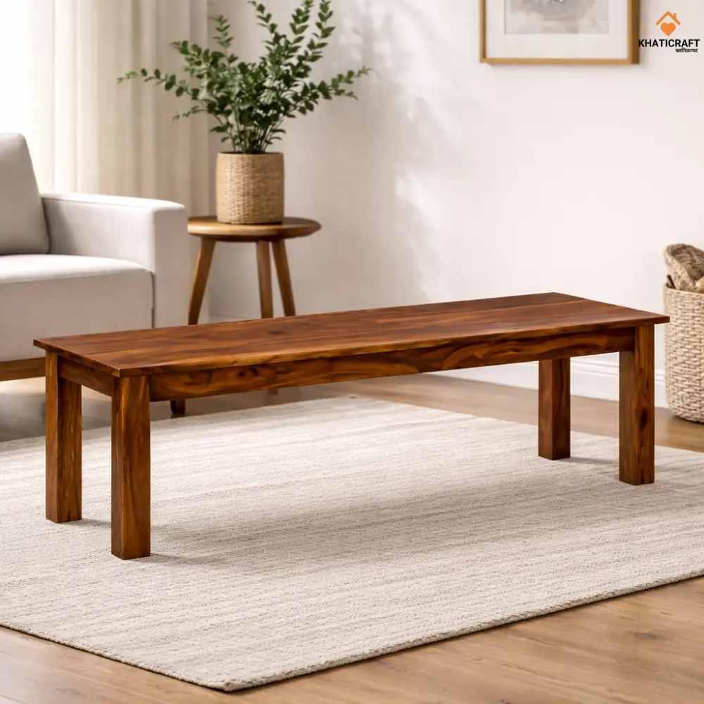 Hina Solid Sheesham Wood Bench (5')