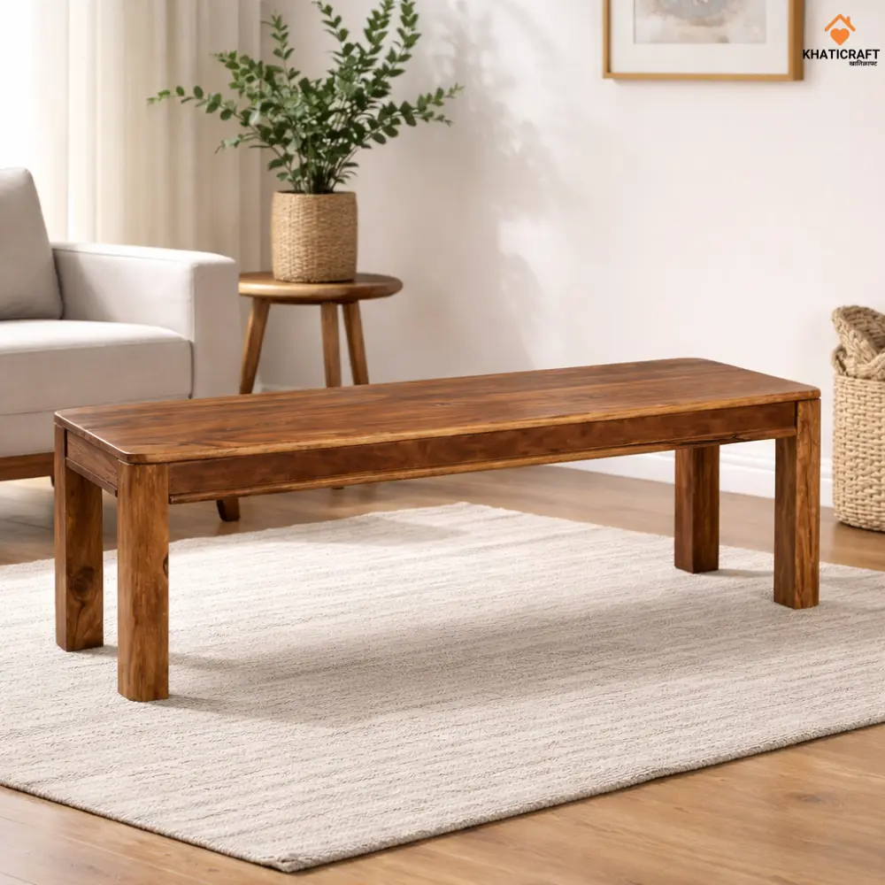 Rami Solid Sheesham Wood Bench (5')