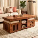 Ulka Nested Coffee Table Set of 3(1+2) 