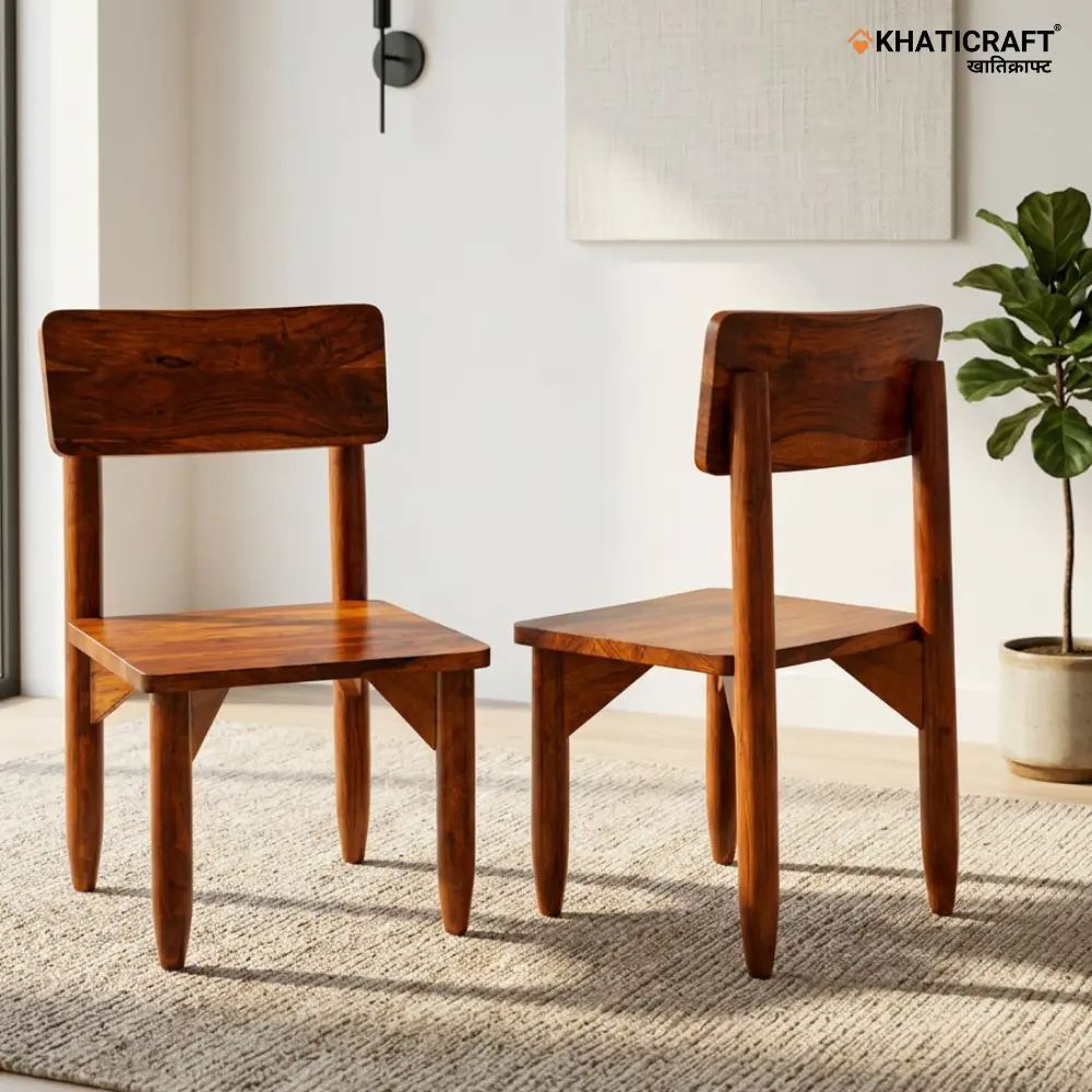 Ankani Sheesham Wood Chairs-Set of 2  
