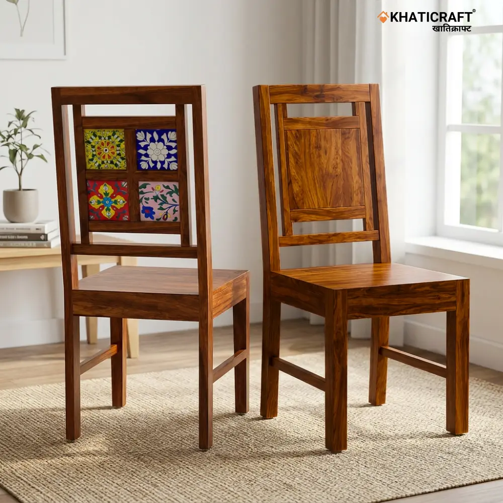 Chitra Sheesham Wood Chairs-Set of 2