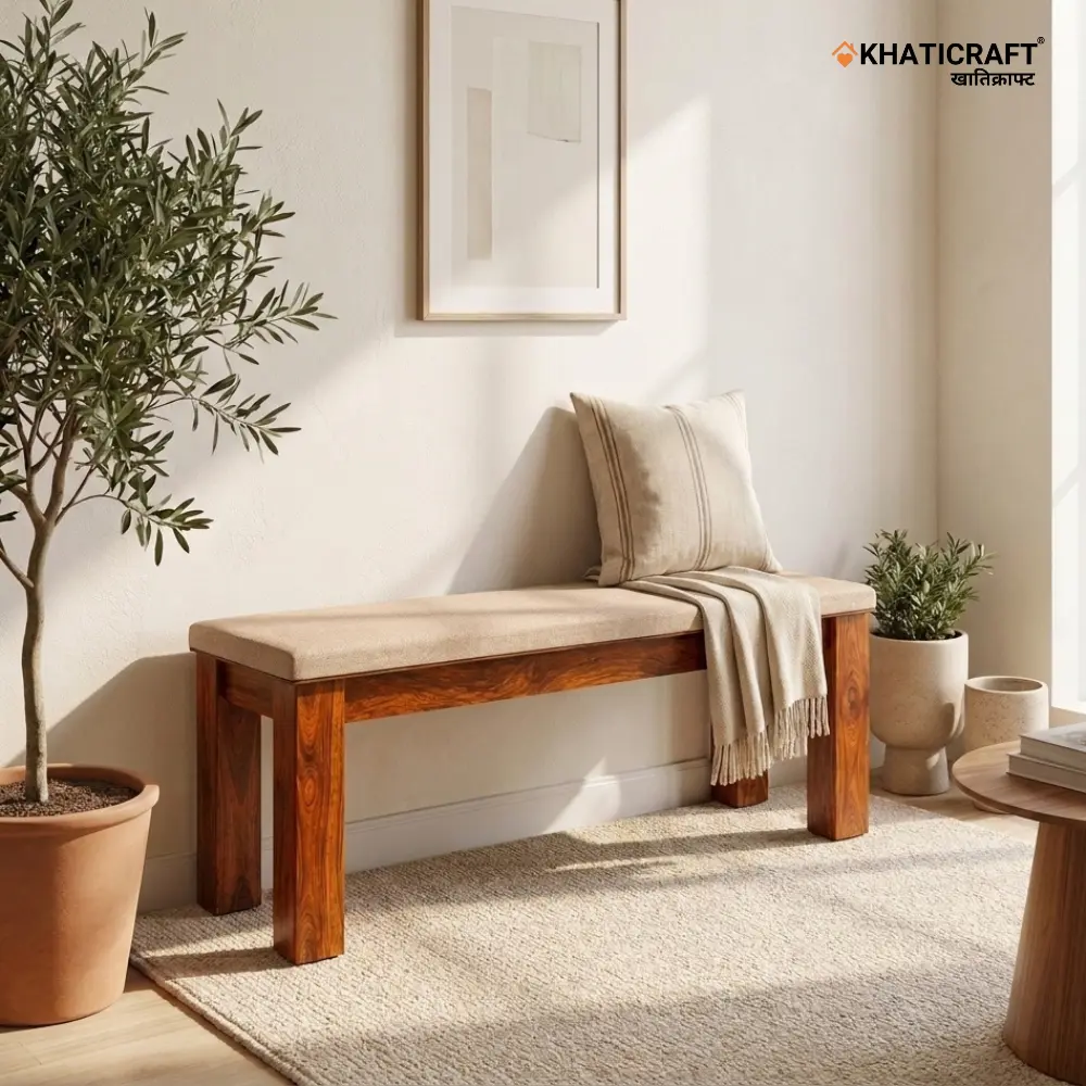 Hina Solid Wood Bench (5')