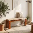 Hina Solid Wood Bench (5')