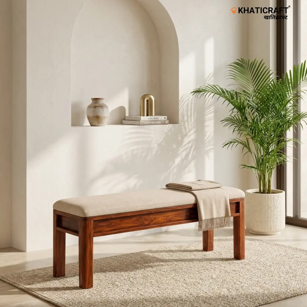 Rami Solid Wood Bench (5')