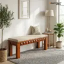 Stupa Solid Wood Bench (5')