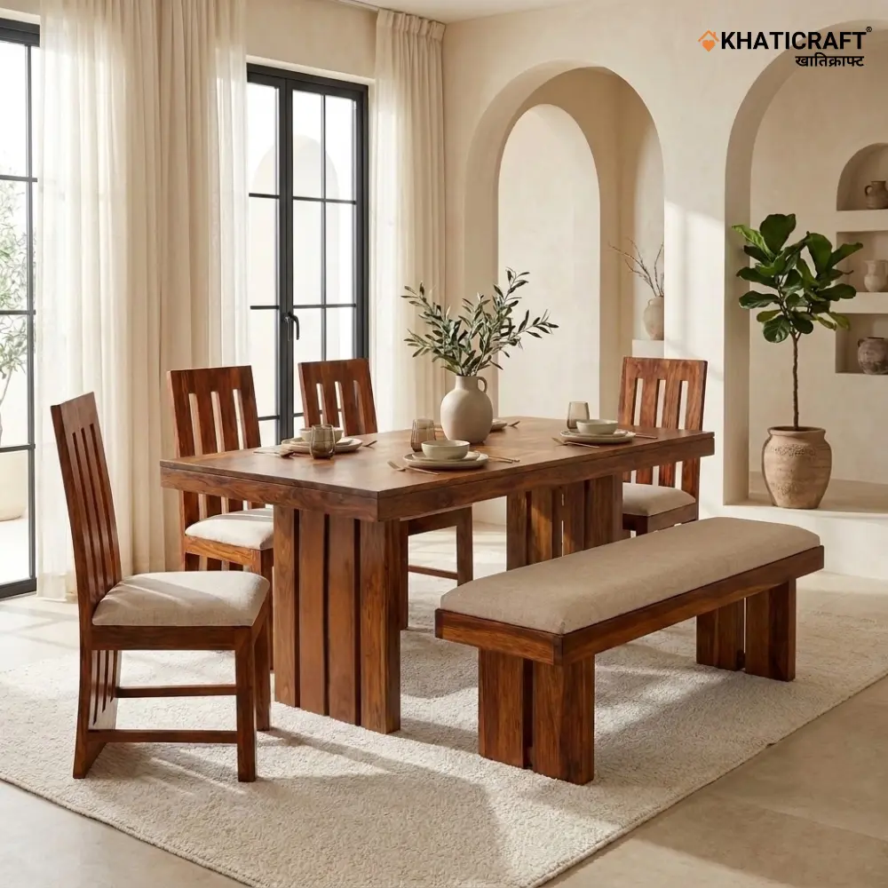 Hana Hola 6 Seater Dining set with Bench 